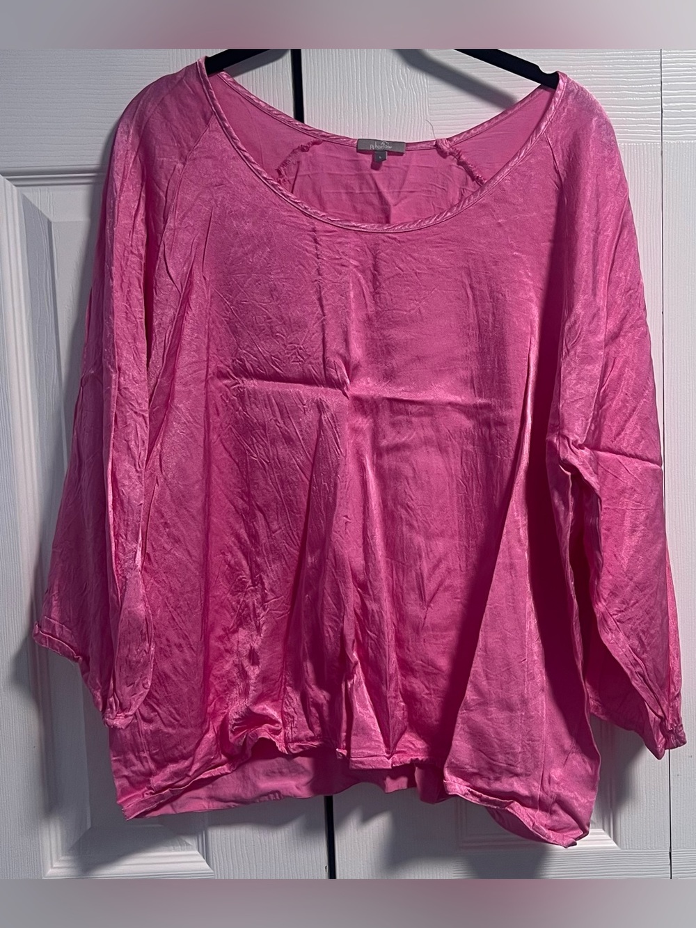 PJ Harlow Kiki Satin Swing Top in Pink